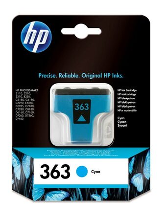 Inkoustová náplň HP 363, 4ml, 350 stran - modrá