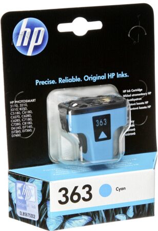 Inkoustová náplň HP 363, 4ml, 350 stran - modrá