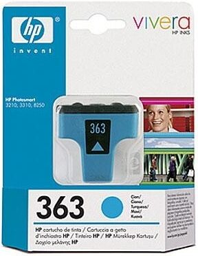 Inkoustová náplň HP 363, 4ml, 350 stran - modrá