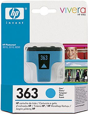 Inkoustová náplň HP 363, 4ml, 350 stran - modrá