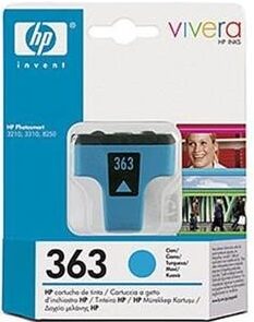 Inkoustová náplň HP 363, 4ml, 350 stran - modrá