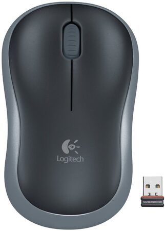 Myš Logitech Wireless Mouse M185 / optická / 3 tlačítka / 1000dpi - stříbrná (910002238)