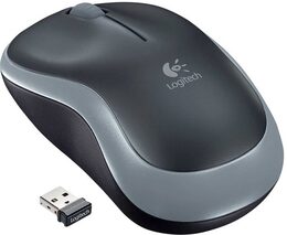 Myš Logitech Wireless Mouse M185 / optická / 3 tlačítka / 1000dpi - stříbrná (910002238)