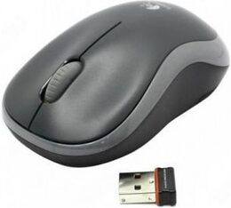 Myš Logitech Wireless Mouse M185 / optická / 3 tlačítka / 1000dpi - stříbrná (910002238)