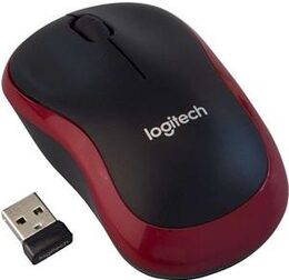 Myš Logitech Wireless Mouse M185 / optická / 3 tlačítka / 1000dpi - červená (910002240)