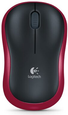 Myš Logitech Wireless Mouse M185 / optická / 3 tlačítka / 1000dpi - červená (910002240)