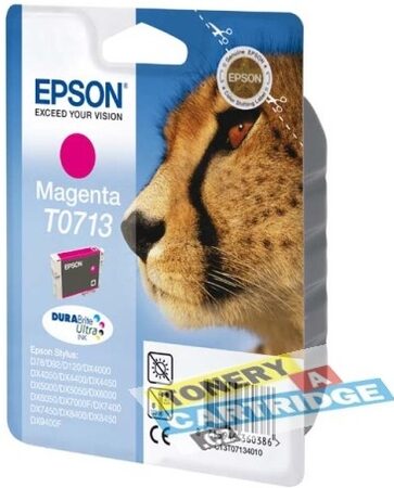 Inkoustová náplň Epson T0713, 270 stran - purpurová