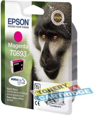 Inkoustová náplň Epson T0893, 3,5 ml - purpurová