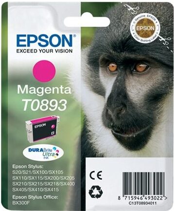 Inkoustová náplň Epson T0893, 3,5 ml - purpurová