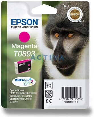 Inkoustová náplň Epson T0893, 3,5 ml - purpurová