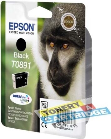 Inkoustová náplň Epson T0891, 5,8 ml - černá