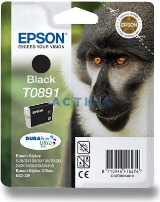 Inkoustová náplň Epson T0891, 5,8 ml - černá