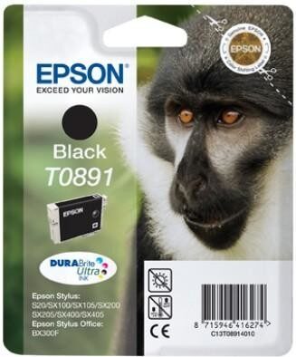 Inkoustová náplň Epson T0891, 5,8 ml - černá