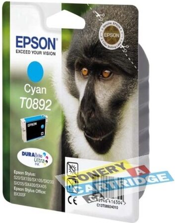 Inkoustová náplň Epson T0892, 3,5 ml - azurová