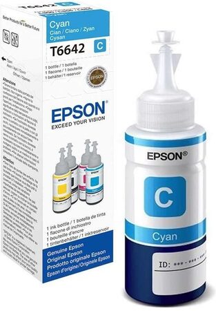 Inkoustová náplň Epson T6642, 70ml originální - modrý (C13T66424A10)