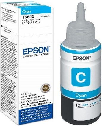 Inkoustová náplň Epson T6642, 70ml originální - modrý (C13T66424A10)