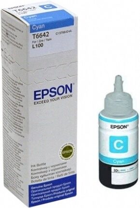 Inkoustová náplň Epson T6642, 70ml originální - modrý (C13T66424A10)