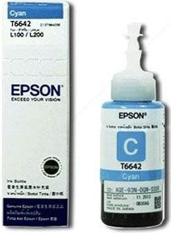 Inkoustová náplň Epson T6642, 70ml originální - modrý (C13T66424A10)