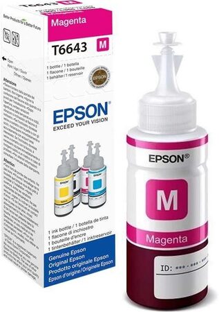 Inkoustová náplň Epson T6643, 70ml originální - červený (C13T66434A10)