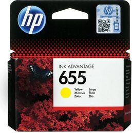 Inkoustová náplň HP No. 655, 600 stran originální - žlutá (CZ112AE)