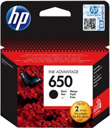 Inkoustová náplň HP No. 650, 360 stran originální - černá (CZ101AE)