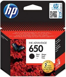 Inkoustová náplň HP No. 650, 360 stran originální - černá (CZ101AE)