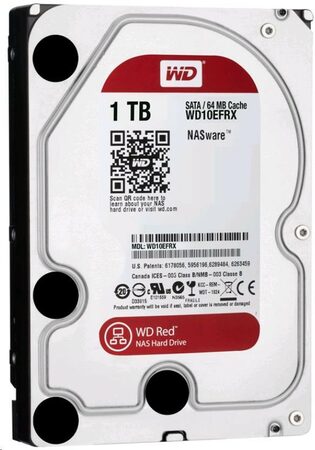 HDD 3,5'' Western Digital RED Plus 1TB SATA III, IntelliPower, 64MB cache (WD10EFRX)