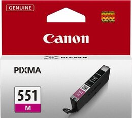 Inkoustová náplň Canon CLI-551 M, 298 stran originální - červená (6510B001)