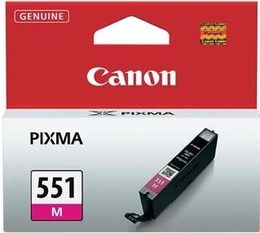 Inkoustová náplň Canon CLI-551 M, 298 stran originální - červená (6510B001)