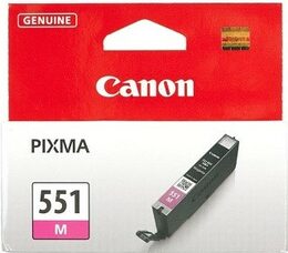 Inkoustová náplň Canon CLI-551 M, 298 stran originální - červená (6510B001)