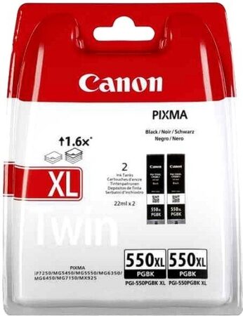 Inkoustová náplň Canon PGI-550XL PGBK, 500 stran originální - černá (6431B001)