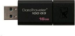 Flash USB Kingston DataTraveler 100 G3 16GB USB 3.0 - černý (DT100G316GB)