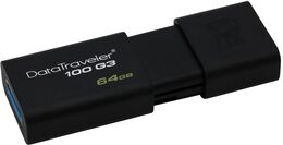 Flash USB Kingston DataTraveler 100 G3 64GB USB 3.0 - černý (DT100G364GB)