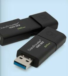 Flash USB Kingston DataTraveler 100 G3 64GB USB 3.0 - černý (DT100G364GB)