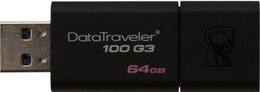 Flash USB Kingston DataTraveler 100 G3 64GB USB 3.0 - černý (DT100G364GB)