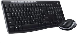 Klávesnice s myší Logitech Wireless Combo MK270, CZ  - černá (920004527)