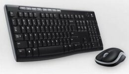 Klávesnice s myší Logitech Wireless Combo MK270, CZ  - černá (920004527)