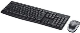 Klávesnice s myší Logitech Wireless Combo MK270, CZ  - černá (920004527)