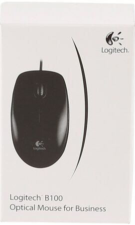 Myš Logitech B100 / optická / 3 tlačítka / 800dpi - černá (910003357)