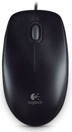 Myš Logitech B100 / optická / 3 tlačítka / 800dpi - černá (910003357)