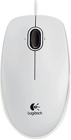 Myš Logitech B100 / optická / 3 tlačítka / 800dpi - bílá (910003360)