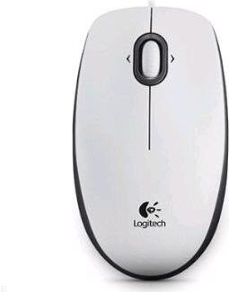 Myš Logitech B100 / optická / 3 tlačítka / 800dpi - bílá (910003360)