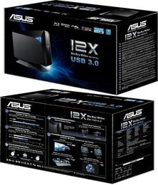 Externí Blu-ray vypalovačka Asus BW-12D1S-U - černá
