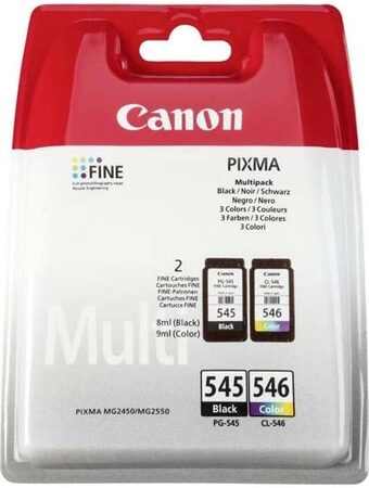 Inkoustová náplň Canon CL-546, 180 stran originální - červená/modrá/žlutá (8289B001)