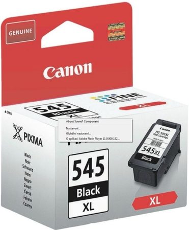 Inkoustová náplň Canon PG-545XL, 400 stran, originální - černá (8286B001)