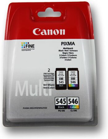 Inkoustová náplň Canon PG-545/CL-546, 180 stran, originální - černá/červená/modrá/žlutá (8287B005)