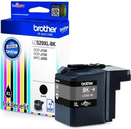 Inkoustová náplň Brother LC-529XLBK (black, 2400 str.) - originální (LC529XLBK)