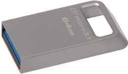 Flash USB Kingston DataTraveler Micro 3.1 64GB USB 3.1 - kovový (DTMC364GB)