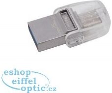 Flash USB Kingston DataTraveler MicroDuo 3C 32GB OTG USB-C/USB 3.1 - stříbrný (DTDUO3C32GB)