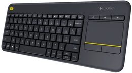 Klávesnice Logitech Wireless Keyboard K400 Plus, CZ/SK - černá (920007151)